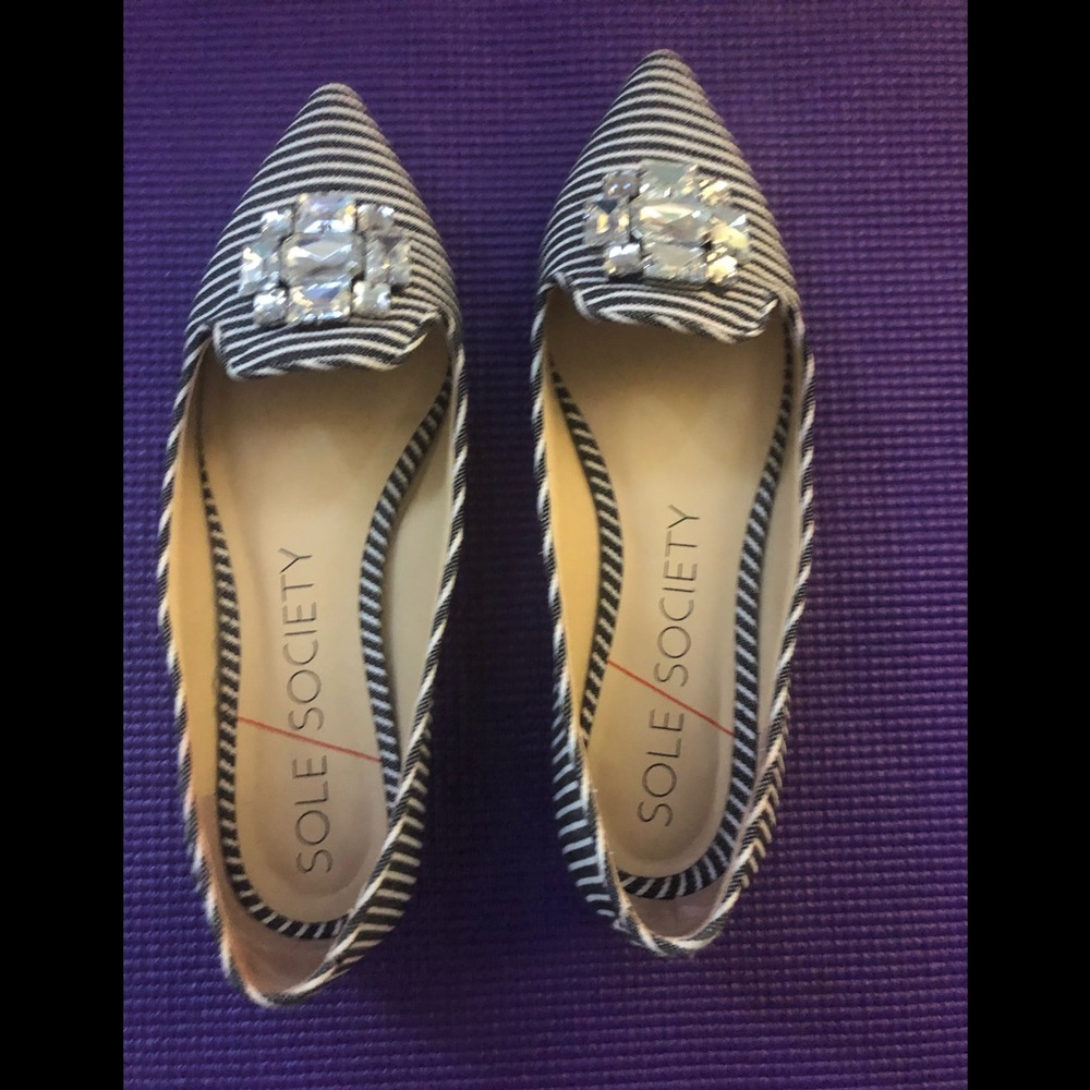 Sole Society striped flats